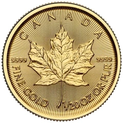 2025 Χρυσό Νόμισμα Canadian Maple Leaf - 1/20 της ουγγιάς
