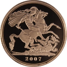 Χρυσή Λίρα Αγγλίας Proof 2007 σε συσκευασία δώρου
