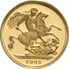 Χρυσή Λίρα Αγγλίας Proof 2003 (Χωρίς συσκευασία)