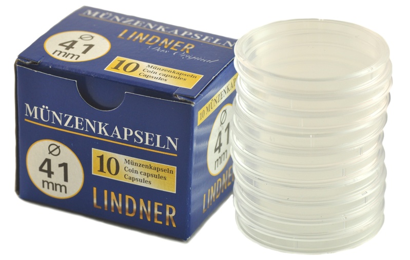 Lindner 41mm 1oz Silver Coin Capsules (10 Box)