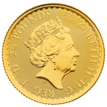Χρυσό Νόμισμα της Αγγλίας 2023 Βασίλισσα Ελισάβετ ΙΙ - 1/4 Ουγγιά