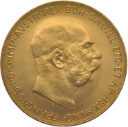 Χρυσό Νόμισμα Αυστρίας 100 Κορώνες