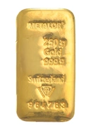Metalor 250 γρ. - Μπάρες Χρυσού